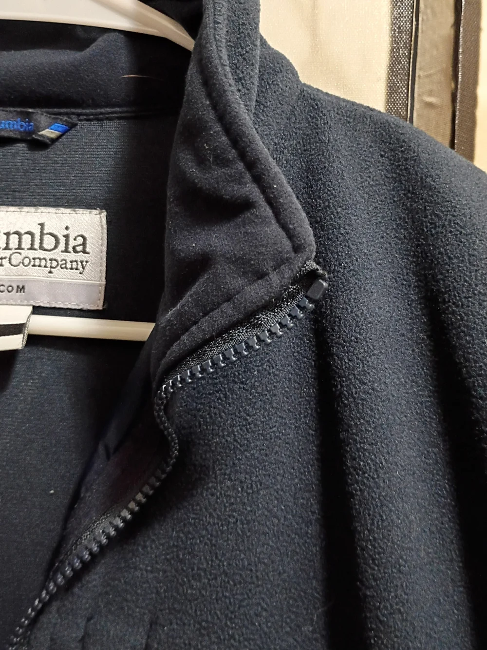 Columbia Men's Navy Interchange Fleece Jacket Full Zip/Side Zip Pockets Size L